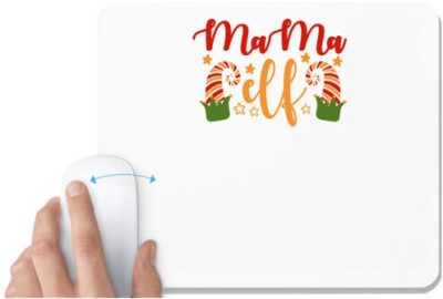 UDNAG White Mousepad 'Mother | Mama elf' for Computer / PC / Laptop [230 x 200 x 5mm] Mousepad(White)