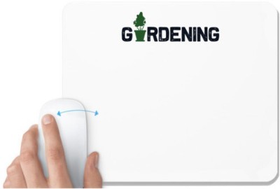 UDNAG White Mousepad 'Garden | Gardening' for Computer / PC / Laptop [230 x 200 x 5mm] Mousepad(White)