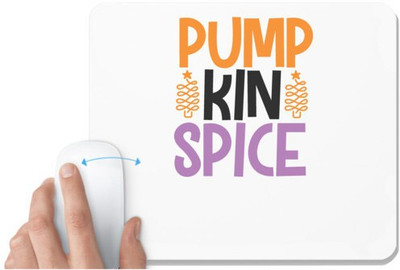 UDNAG White Mousepad 'Halloween | pumpkin' for Computer / PC / Laptop [230 x 200 x 5mm] Non Slip Base Mousepad(White)