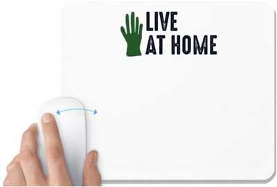 UDNAG White Mousepad 'Garden | Live at' for Computer / PC / Laptop [230 x 200 x 5mm] Mousepad(White)