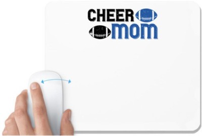 UDNAG White Mousepad 'Mother | Cheer mom copy 2' for Computer / PC / Laptop [230 x 200 x 5mm] Mousepad(White)