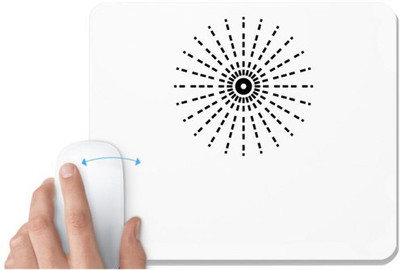 UDNAG White Mousepad 'Illustration | Drawing3' for Computer / PC / Laptop [230 x 200 x 5mm] Non Slip Base Mousepad(White)