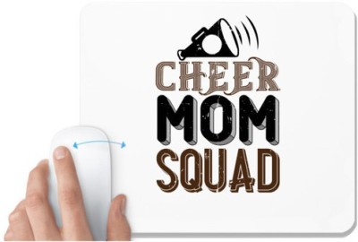 UDNAG White Mousepad 'Mother | Cheer mo squad' for Computer / PC / Laptop [230 x 200 x 5mm] Mousepad(White)