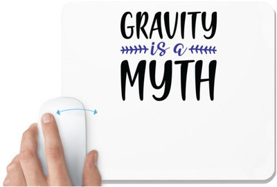 UDNAG White Mousepad 'Climbing | Gravity' for Computer / PC / Laptop [230 x 200 x 5mm] Mousepad(White)