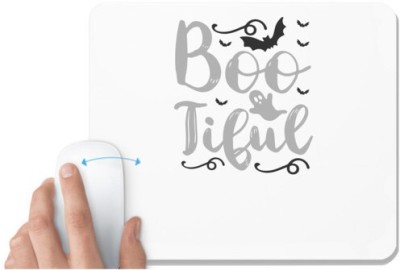 UDNAG White Mousepad 'Witch | boo tiful' for Computer / PC / Laptop [230 x 200 x 5mm] Mousepad(White)