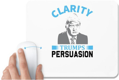 UDNAG White Mousepad 'Clarity | Clarity' for Computer / PC / Laptop [230 x 200 x 5mm] Non Slip Base Mousepad(White)