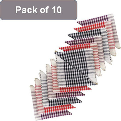 Modi Household Wet Dry Cotton Cleaning Duster Cloth Mop Multicolor Cloth Napkins(10 Sheets)