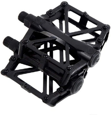Venus Aluminium Alloy MTB Cycle Road Bicycle Flat Pedals Pedal(Black)