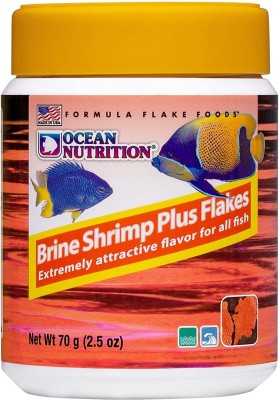 OCEAN NUTRITION Brine Shrimp Plus Flakes Extremely Attractive Flavor Fish Food For Marine Fish Shrimp 0.071 kg Dry Adult, New Born, Senior, Young Fish Food
