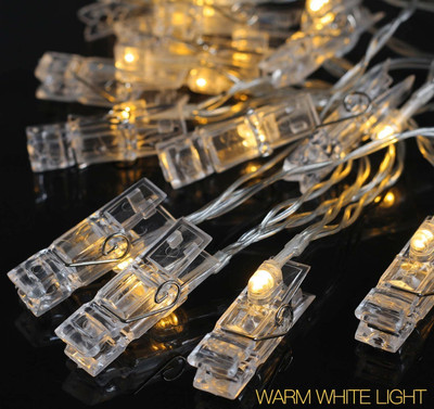 Everbuy 16 LEDs 3 m White Steady Clip Rice Lights(Pack of 1)