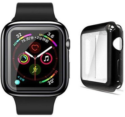 CallSmith Front and Back Screen Guard for Apple Watch 44mm Series 4 / 5 Series 6 / SE, (2 in 1), Silocon TPU Case with Silicon Screen Protector(Pack of 1)