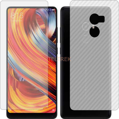 TELTREK Front and Back Screen Guard for REDMI MIX 2 SPECIAL EDITION (Front Matte Finish & Back 3d Carbon Fiber)(Pack of 2)