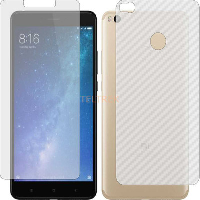 TELTREK Front and Back Screen Guard for REDMI MAX 2 (Front Matte Finish & Back 3d Carbon Fiber)(Pack of 2)