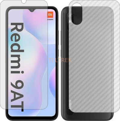 TELTREK Front and Back Screen Guard for MI 9AT (Front Matte Finish & Back 3d Carbon Fiber)(Pack of 2)