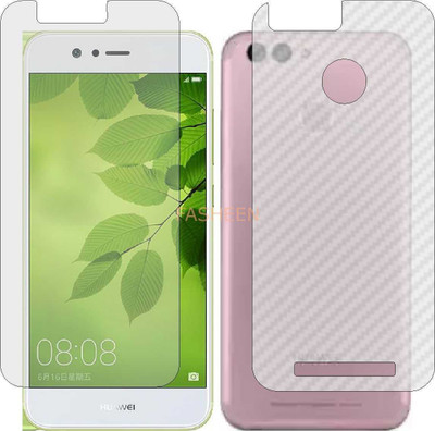 Fasheen Front and Back Tempered Glass for HUAWEI NOVA 2 (Front Matte Finish & Back 3d Carbon Fiber)(Pack of 2)