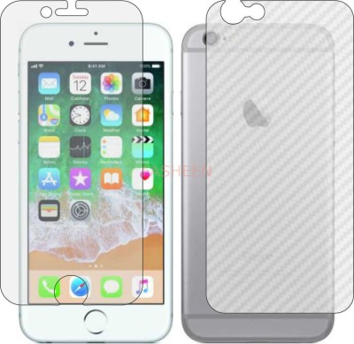 Fasheen Front and Back Tempered Glass for APPLE IPHONE 6 S (Front Matte Finish & Back 3d Carbon Fiber)(Pack of 2)