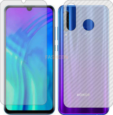 Fasheen Front and Back Tempered Glass for HONOR 20 LITE (Front Matte Finish & Back 3d Carbon Fiber)(Pack of 2)