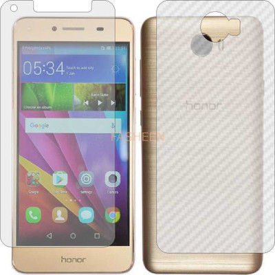 Fasheen Front and Back Tempered Glass for HUAWEI HONOR BEE 4G (Front Matte Finish & Back 3d Carbon Fiber)(Pack of 2)