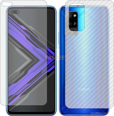 Fasheen Front and Back Tempered Glass for HUAWEI HONOR PLAY 4 PRO (Front Matte Finish & Back 3d Carbon Fiber)(Pack of 2)