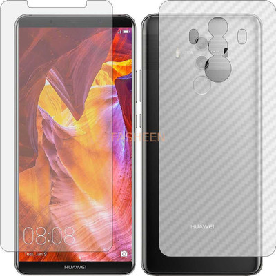 Fasheen Front and Back Tempered Glass for HUAWEI MATE 10 PRO (Front Matte Finish & Back 3d Carbon Fiber)(Pack of 2)