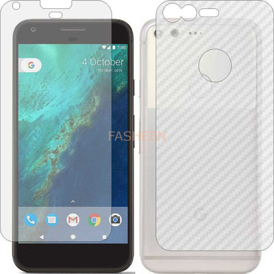 Fasheen Front and Back Tempered Glass for GOOGLE PIXEL XL (Front Matte Finish & Back 3d Carbon Fiber)(Pack of 2)