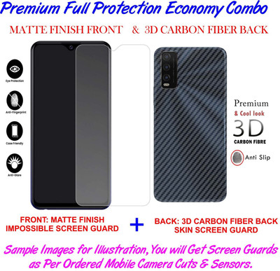 MOBART Front and Back Tempered Glass for VIVO Y77 E(Pack of 2)