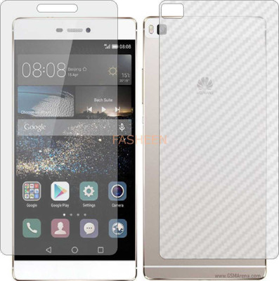 Fasheen Front and Back Tempered Glass for HUAWEI ASCEND P8 (Front Matte Finish & Back 3d Carbon Fiber)(Pack of 2)