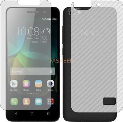 Fasheen Front and Back Tempered Glass for HUAWEI HONOR 4C (Front Matte Finish & Back 3d Carbon Fiber)(Pack of 2)