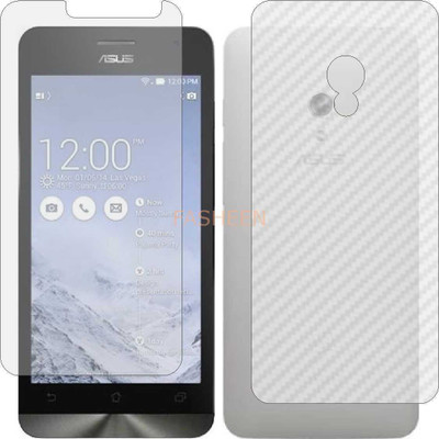 Fasheen Front and Back Tempered Glass for ASUS ZENFONE 3 ZOOM ZE553KL (Front Matte Finish & Back 3d Carbon Fiber)(Pack of 2)