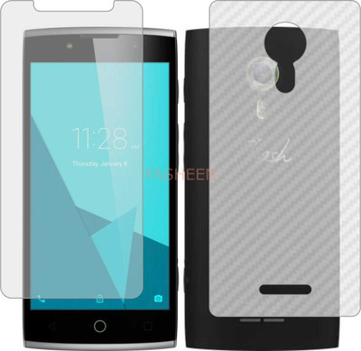 Fasheen Front and Back Tempered Glass for ALCATEL FLASH 2 (Front Matte Finish & Back 3d Carbon Fiber)(Pack of 2)