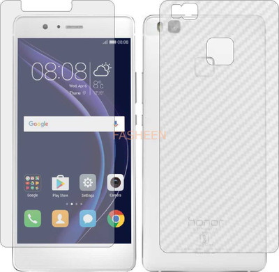 Fasheen Front and Back Tempered Glass for HONOR 8 SMART (Front Matte Finish & Back 3d Carbon Fiber)(Pack of 2)