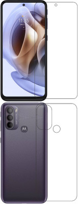 wooden craft Front and Back Tempered Glass for Motorola Moto G31 {Flexible}, PASL0002IN, g31(Pack of 2)