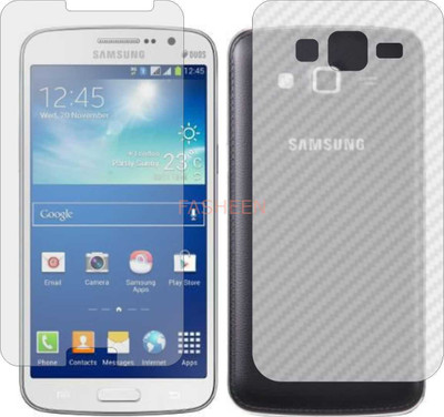 Fasheen Front and Back Tempered Glass for G7106 SAMSUNG GALAXY GRAND 2 (Front Matte Finish & Back 3d Carbon Fiber)(Pack of 2)
