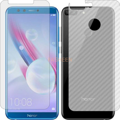 Fasheen Front and Back Tempered Glass for HUAWEI HONOR 9 LITE (Front Matte Finish & Back 3d Carbon Fiber)(Pack of 2)