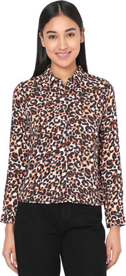 Spykar Women Printed Casual Multicolor Shirt