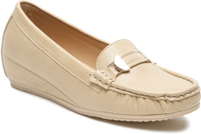 flat n heels Loafers For Women(Beige)