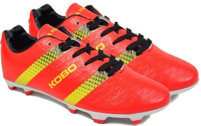 KOBO Football Shoes For Men(Red , 8)