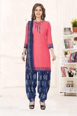 YASHIKA Crepe Solid, Floral Print, Printed, Geometric Print Salwar Suit Material