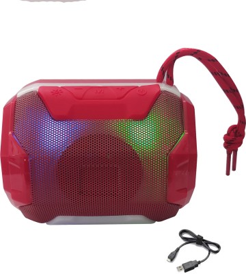 MANTICORE New Arrival TG-162 3D Sound LED RGB Smooth Light Dynamic Powerful Sound Quality & Splashproof Bluetooth / Wire Rechargeable portable Multimedia Speaker Fully Compatible Mobile/Laptop/Computer/Tablet More Bluetooth Device Supported. 10 W Bluetooth Speaker(Red, Stereo Channel)