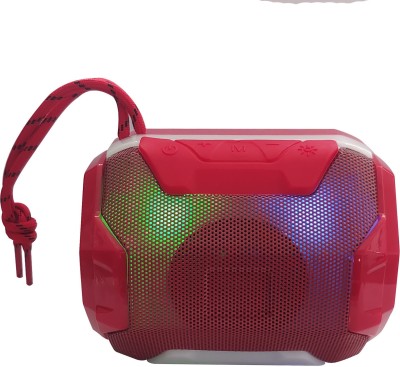MANTICORE Top Selling TG-162 3D Sound LED RGB Smooth Light Dynamic Powerful Sound Quality & Splashproof Bluetooth / Wire Rechargeable portable Multimedia Speaker Fully Compatible Mobile/Laptop/Computer/Tablet More Bluetooth Device Supported. 10 W Bluetooth Speaker(Red, Stereo Channel)