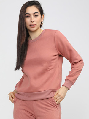 Tokyo Talkies Full Sleeve Solid Women Sweatshirt