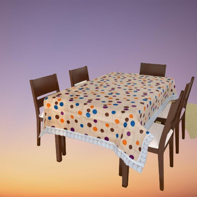 Casanest Polka 12 Seater Table Cover(Multicolor, Plastic)