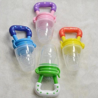 RETRIX 4 Pcs Baby Nipple Silicone Pacifier, BPA Free Safe Teether Care - Pack of 4 Teether and Feeder(Multicolor)