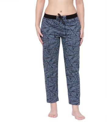 Shyam Sons FLAIR Printed Women Blue Track Pants