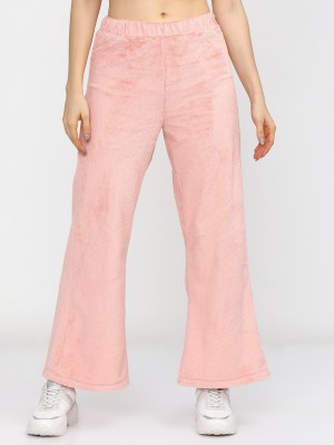 Tokyo Talkies Solid Women Pink Track Pants