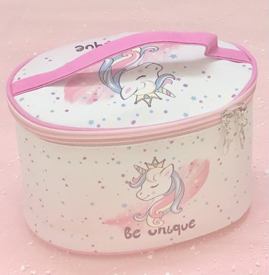 Le Delite Multifunctional Unicorn Cosmetic Bag with Hook for Travel, Makeup Organizer, Jewelry Pouch, Household Grooming Kit, Makeup Bag Girls Kids Women/Lunch Box Organizer Hand Bag (Single Zipper) Makeup Bag, Lunch Box Organizer, Jewelry Pouch, Makeup Organizer Vanity Box(Multicolor)