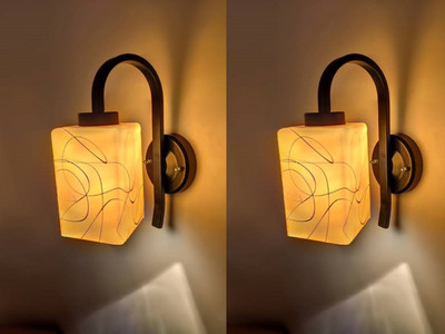 PR Prashant Uplight Wall Lamp Without Bulb(Pack of 2)
