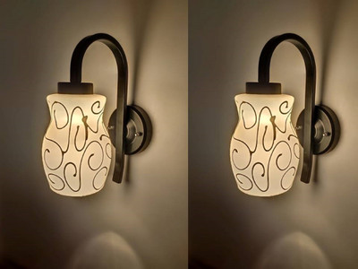 PR Prashant Uplight Wall Lamp Without Bulb(Pack of 2)