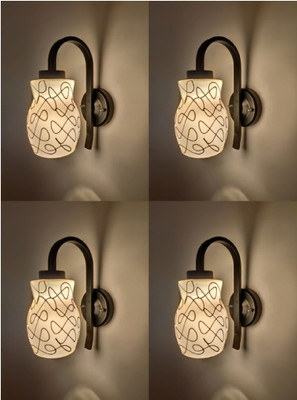 PR Prashant Uplight Wall Lamp Without Bulb(Pack of 4)