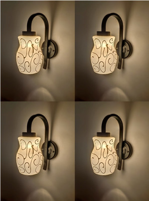 PR Prashant Uplight Wall Lamp Without Bulb(Pack of 4)
